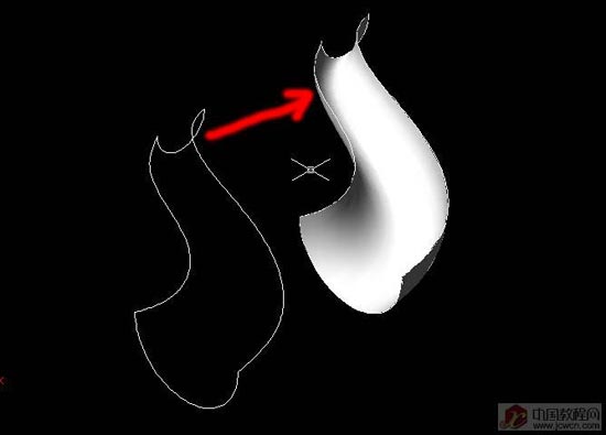 CAD:用邊界曲面制作茶壺口(圖四)