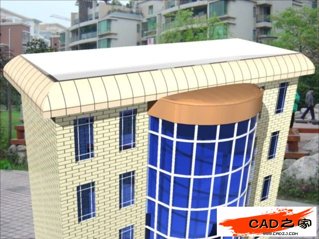 AutoCAD 2011新功能教程：曲面命令創建樓房_中國教程網