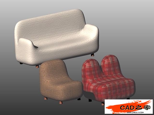 AutoCAD教程：運(yùn)用長(zhǎng)方體網(wǎng)格拉伸制作雙人和多人沙發(fā)_中國(guó)教程網(wǎng)
