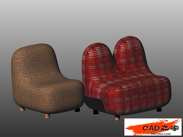 AutoCAD教程：運(yùn)用長(zhǎng)方體網(wǎng)格拉伸制作雙人和多人沙發(fā)_中國(guó)教程網(wǎng)