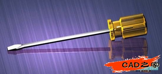 AutoCAD教程：一字形和十字形螺絲刀頭的畫法_中國教程網