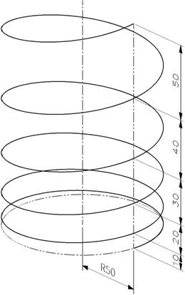 在UG中繪制變螺距螺旋線的方法