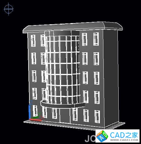 AutoCAD2011曲面命令創建樓房_天極設計在線整理