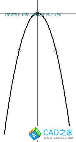 AutoCAD中用剖切圓錐精確繪制拋物線
