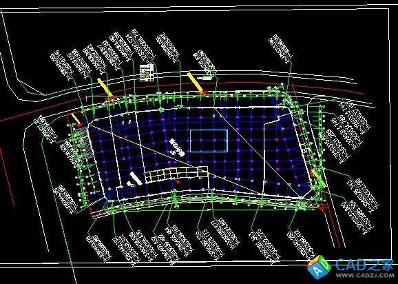 施工現(xiàn)場坐標(biāo)定位圖