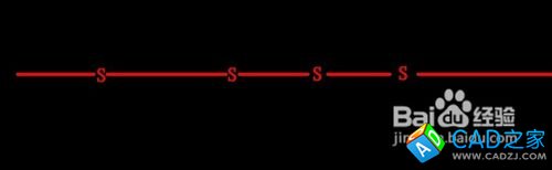 CAD中帶字母或字的直線的畫法