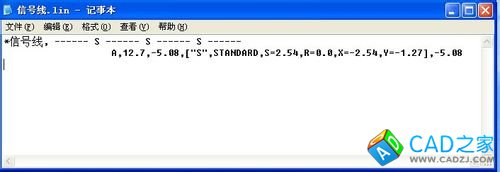 CAD中帶字母或字的直線的畫法