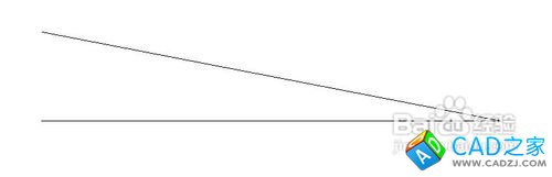 cad如何快速找出兩條不平行線段的交點并連線