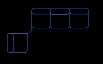 用CAD軟件繪制簡(jiǎn)易90度5人坐沙發(fā)的方法