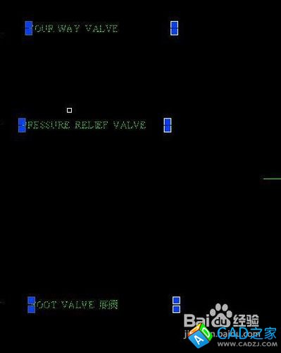 CAD同一列的文字對齊