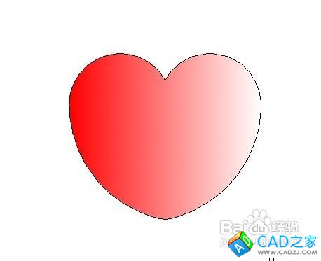 如何用cad制作愛心圖片