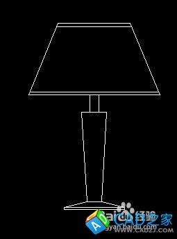 簡易臺燈平面圖的CAD繪制方法