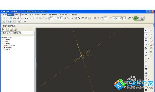 proe中草繪不小心進入三維模式如何返回平面？