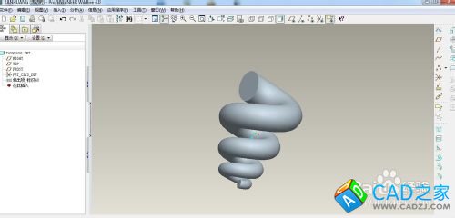 proe參數(shù)畫變線徑變截面變節(jié)徑螺旋物