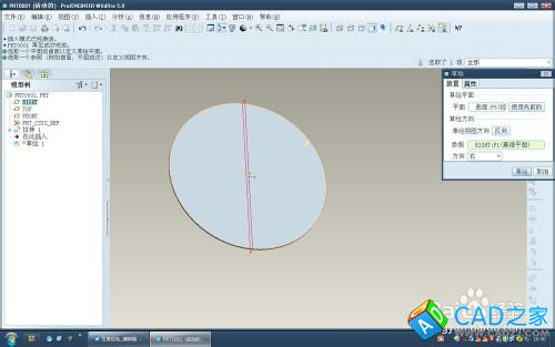 proe5.0怎么在實(shí)體中畫(huà)虛線