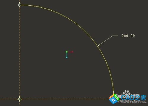 proe草繪中如何標注圓弧的角度