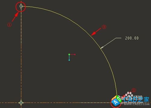 proe草繪中如何標注圓弧的角度