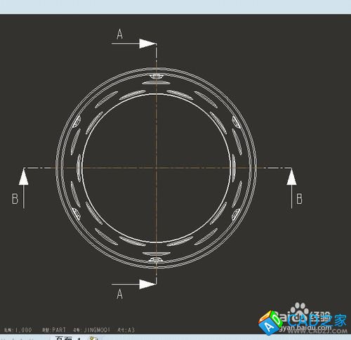 proe5.0工程圖教程：[3]怎么畫中心線