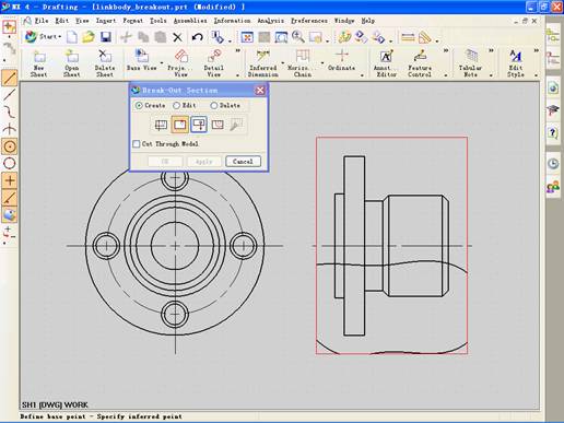 UGNX4.0中如何創建局部剖視圖 UGNX4.0中如何創建局部剖視圖