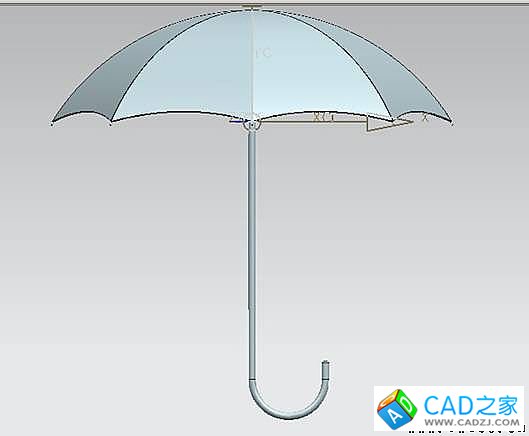 UG建模之雨傘 UG建模之雨傘