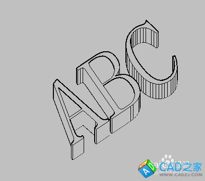 CAD如何會繪制立體文字