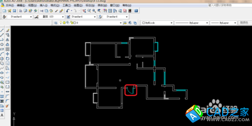 cad 2008自學教程：[23]cad 2008梁和門的表示