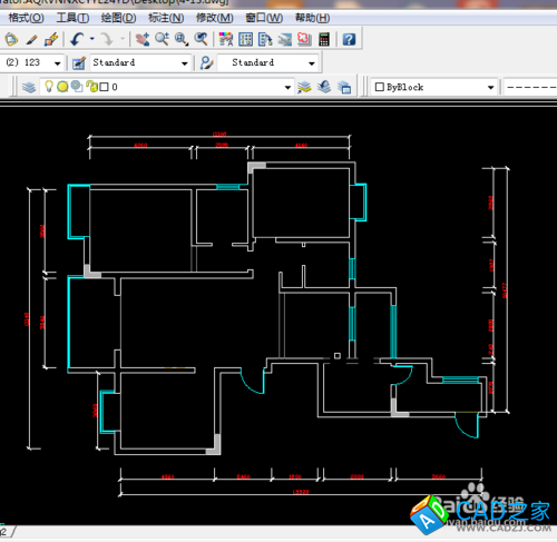 cad 2008自學教程：[24]cad 平面圖怎么標注