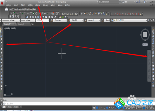 CAD2015怎么調出CAD經典模式