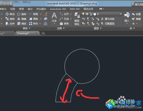 怎樣在CAD2015中創(chuàng)建弧長(zhǎng)與角度尺寸