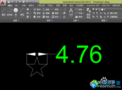 CAD教程：[6]CAD2015設計五星紅旗教程