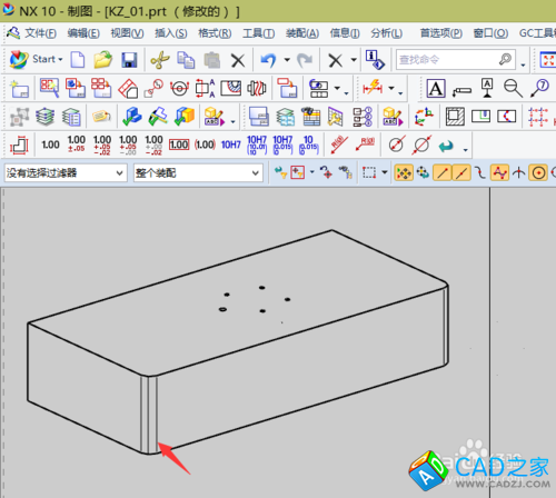 UG10.0教程：[6]制圖下圓角不顯示的解決技巧