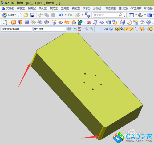 UG10.0教程：[6]制圖下圓角不顯示的解決技巧