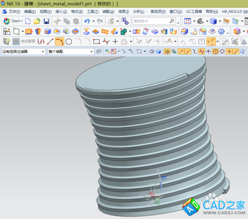 UG10.0教程：[22]變化掃略繪圖實例