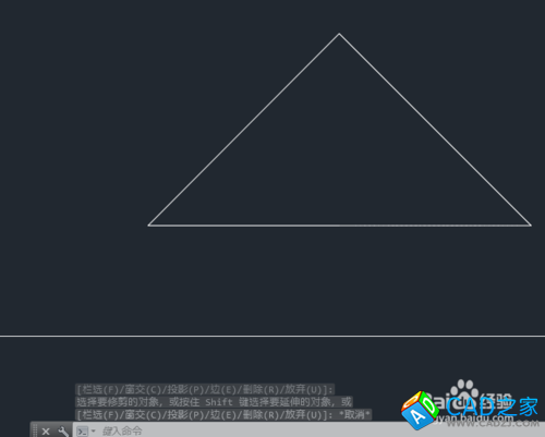 CAD教程：[25]根據(jù)三角形頂點(diǎn)繪制圓弧技巧