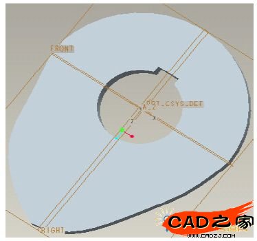平行分度凸輪三維模型