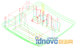 圖 4 預(yù)清角加工刀路