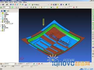 圖 3 局部粗加工刀路