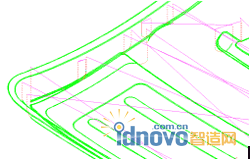 圖 6 小刀粗清角刀路
