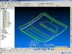 圖 8 精清角長、短刀刀路