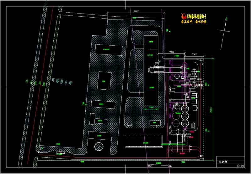 120萬噸粉煤灰、水泥分磨站平面圖